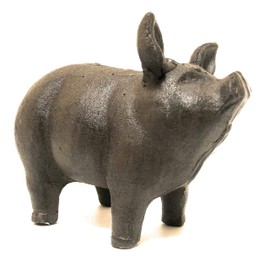 Cast Iron Small Piglet Garden Statue