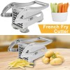Unbranded French Fry Cutter Stainless Steel Potato Chipper Fast Cutting