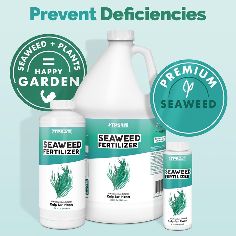 TPS NUTRIENTS Seaweed Fertilizer for Plants, Premium Organic Liquid Kelp