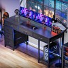 Huuger Computer Desk with 6 Drawers, 54 Inch Office Desk