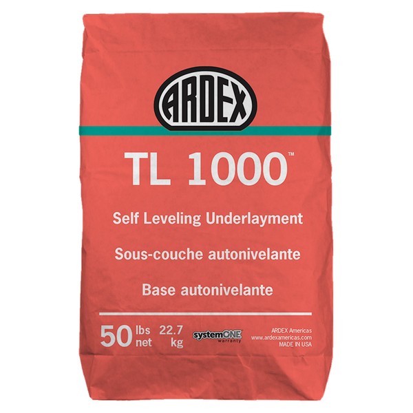 Ardex TL 1000 Self-Levelling Underlayment for Concrete Subfloors, 50 lb.