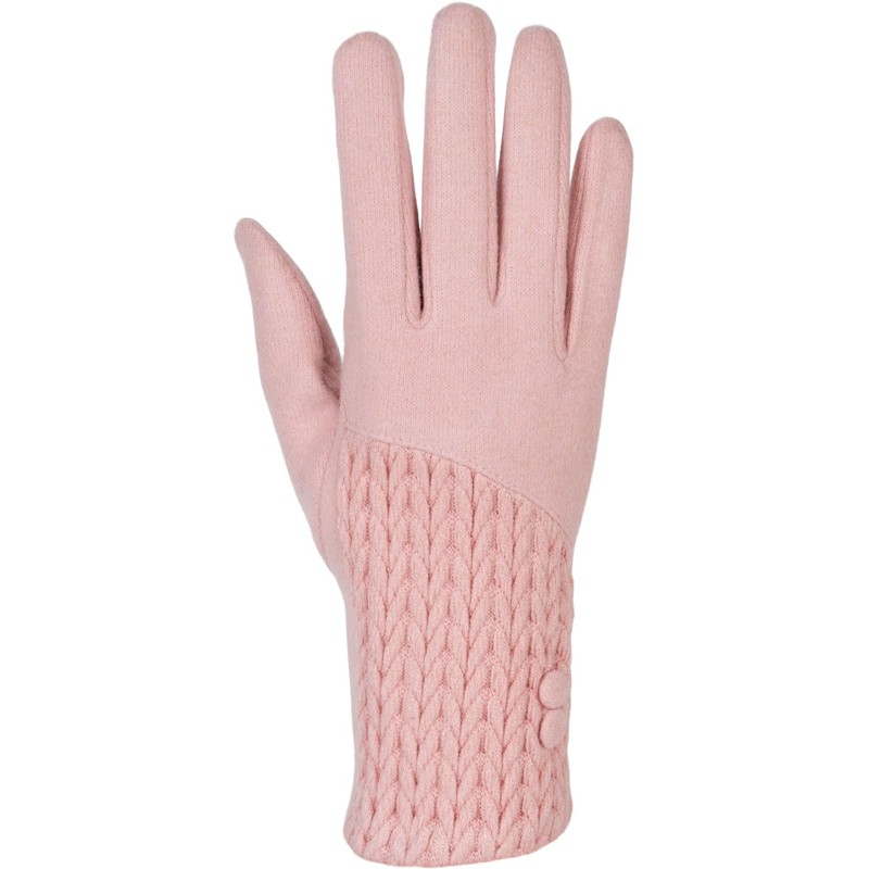 styleBREAKER 09010041 Women's Touchscreen Gloves Plain with Cable Knit and