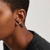 Bishilin 2PCS Acrylic Gauge Earrings, Plugs and Tunnels Set Black