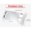 Tail Light Panel Stainless Steel with Four 4.49" and Six