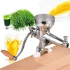 Stainless Steel Manual Wheatgrass Juicer, Hand Crank Fruit Vegetable Orange