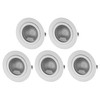 ADAKAT Pack of 5 Full Metal Recessed Spotlights G4 12