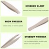TOVINANNA Practical Beauty Eyebrow Clip 4pcs Stainless Steel Tweezers Ergonomic