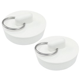 2 Pack Rubber Drain Stopper, Universal Bathroom Sink Stopper Bathtub Drain Plug, Fits 1-1/2 Inch for Bathroom Kitchen Sink Tub Drain