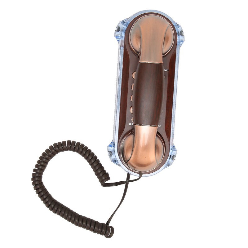Retro Landline Phone Corded Home Phone Wall Mount Flash Phone