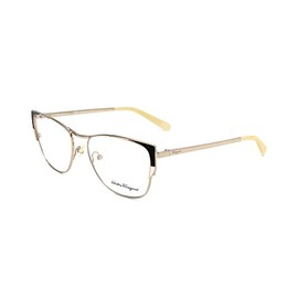 Eyeglasses Salvatore Ferragamo SF 2163 721 Shiny Gold/Ivory/Clear Lens