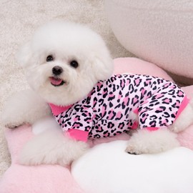 XPUDAC 4 Pieces Dog Pajamas for Small Dogs Pjs Clothes Puppy Onesies Outfits for Doggie Christmas Shirts Sleeper for Pet, 3XL