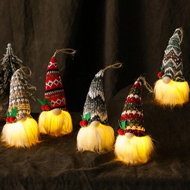 kinyoda Weihnachtswichtel Beleuchtet 5 Stück Weihnachtszwerg Schwedisch, Weihnachtsdekoration weihnachten wichtel deko gnom santa christmas gnome weihnachtsdeko Wichtel Party Weihnachts Deko Spielzeug