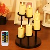 yucanucax 6 Pack Votive Candle with Holder, Remote Control Ivory