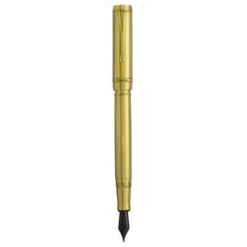Conklin Duragraph Metal Fountain Pen PVD Gold - Broad Nib, Elegant Writing Instrument with Durable Gold Finish