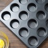 Aybloom Nonstick 24 Cups Mini Muffin Pan with Extended Handles