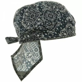 BCAH BLUE Cotton Bandana Cap Du Rag Hair Wrap Motorcycle Do Dew Doo Chemo Head Scarf