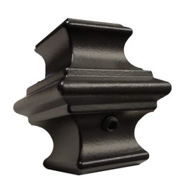 Affordable Stair Parts - Modern Adjustable Knuckles for 1/2" Iron Balusters (10-Pack) with Set Screw Stair Railing Parts (Real Satin Black NOT Matte or Flat Color)