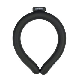 SNOW RING (Black L) 39.5°F (18°C) Ice Neck Ring, Cool Ring, Ice Neck Cooler, Neck Cooler, Cooling Ring, Safe, Heatstroke Prevention, Neck Cooling, Ice Pack, Cooling Goods, For Adults, Kids, 48°F (18°C)