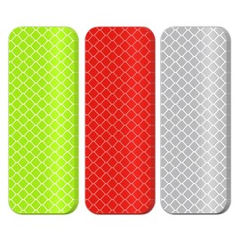 Vayfoni 30Pcs reflective stickers - Waterproof and Durable Reflective Tape - Safety reflective tape suitable for bicycles, motorcycles, vehicles, clothing, and helmets - Size: 1.18 x 3.15 inches