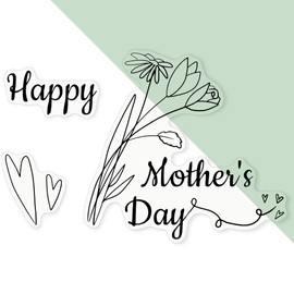 Extra Large 460mm 'Happy Mother's Day' Transparent/Clear Sticker Decal for Windows/Cars/Walls (DC00141851)