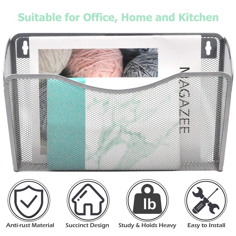 EASEPRES Mesh 3 Pockets File Organizer Hanging File Organizer Vertical