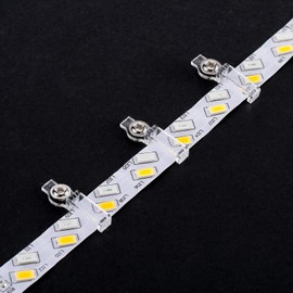 LED Strip Mounting Clips Pack of 100 10 mm LED Strip Holder Light Mounting Bracket Clips Mounting Clip LED Strip Holder Clips 10 mm Screws Included (Increase High)