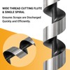 5-Piece Auger Drill Bit for Wood, Long Drill Bit Set,