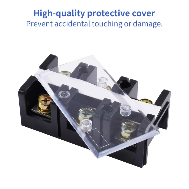 Skweawert 3 Positions Dual Rows 600V 100A Screw Terminal Junction