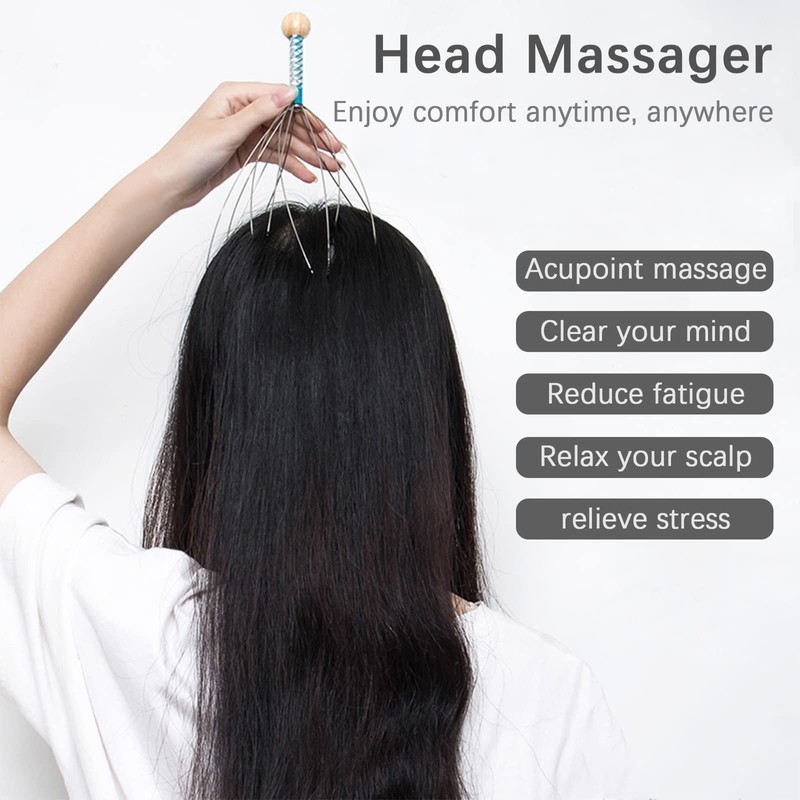 Steel Wire Head Massager Scalp Massager Head Massage Deep Relaxation