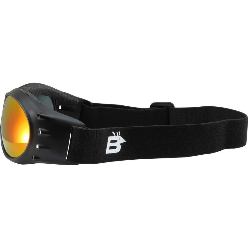Birdz Eagle Matte Black Padded Sport Riding Goggle with ReflecTech