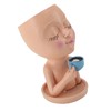 Resin Face Plant Pot Creative Cute Small Drinking Coffee Succulent