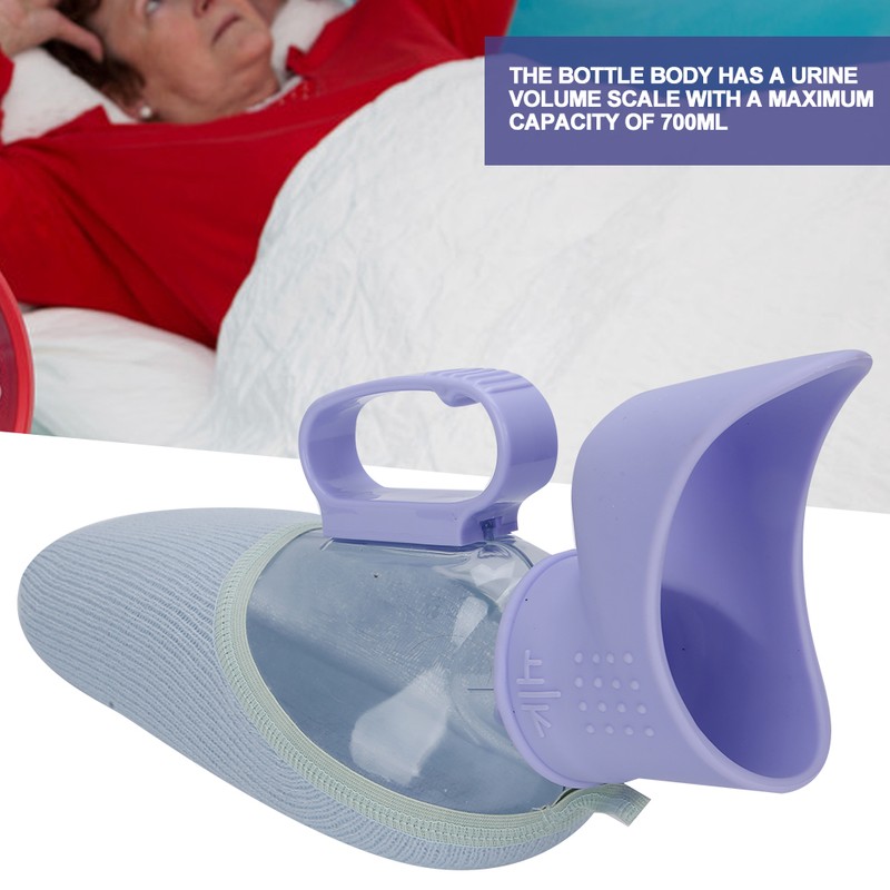 700ml Female Urine Collection Container Spill Proof Urinal Funnel for