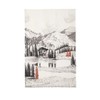 Coucke Mountain Landscape Printed Linen Tea Towel