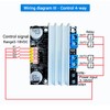 DC Motor Driver, DC 3V-18V 10A Dual H Bridge Motor