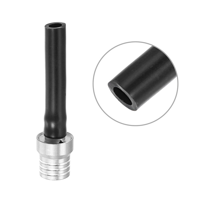 X AUTOHAUX 3pcs Silver Tone Universal Gas Cap Tube with