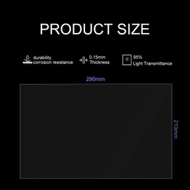 Henaiser FEP Film for Resin 3D Printer, FEP Film for Anycubic Photon Mono M7/M7 Pro/ M5/ M5s/ M5s Pro/ELEGOO Saturn 4 Ultra/Saturn 4/ Saturn 3 Ultra/Saturn 3/ Saturn 2 3D Printer 290 x 210mm[6 PCS]