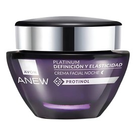 Avon Anew Platinum Crema Facial Noche  Definicin y Elasticidad, 50 G  Reafirma, Nutre y Regenera la Piel Madura Mientras Duermes.                     