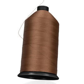 Xtreme Sight Line ~TEX 70 Nylon Thread ~ Size B69 ~ Bonded Finish ~ 6000 Yards ~ Industrial Strength ~ Ideal for Upholstery, Leather, and Heavy Duty Sewing Projects ~ 1lb Cone ~ Chestnut Brown