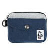 Chums Pocket Size Wallet Sweat Nylon Travel Wallet, H-Gray/Basic Navy