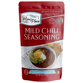 Mom's Place Gluten-Free Mild Chili Seasoning Mix, Soy Free, Dairy Free & Vegan,16 Servings, 2.0 oz.
