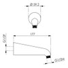 Shower Head Set Wall Arm with Shower Head with Anti-Limescale
