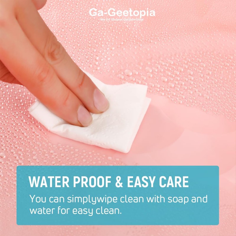 Ga-Geetopia EVA 3D Coral Pearl Water Cube Plastic Shower Curtain