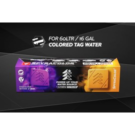 SPYRA - SpyraColor Water Dye - Intense, Dissolving Colour for Water Fighting - Washable and Residue-Free (Blue and Red) (Purple)
