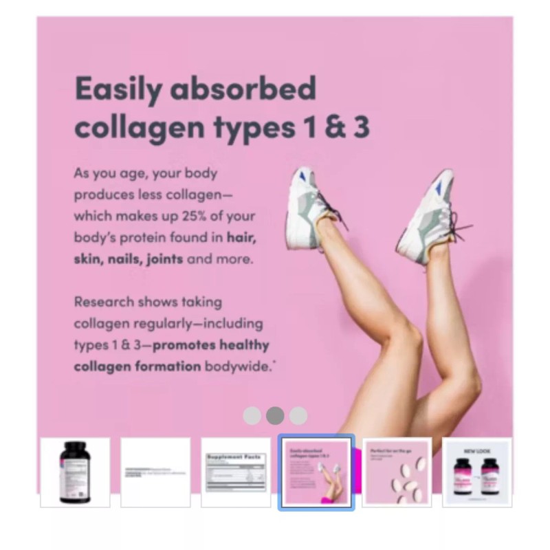 NeoCell Super Collagen + Vitamin C and Biotin Tablets, 360