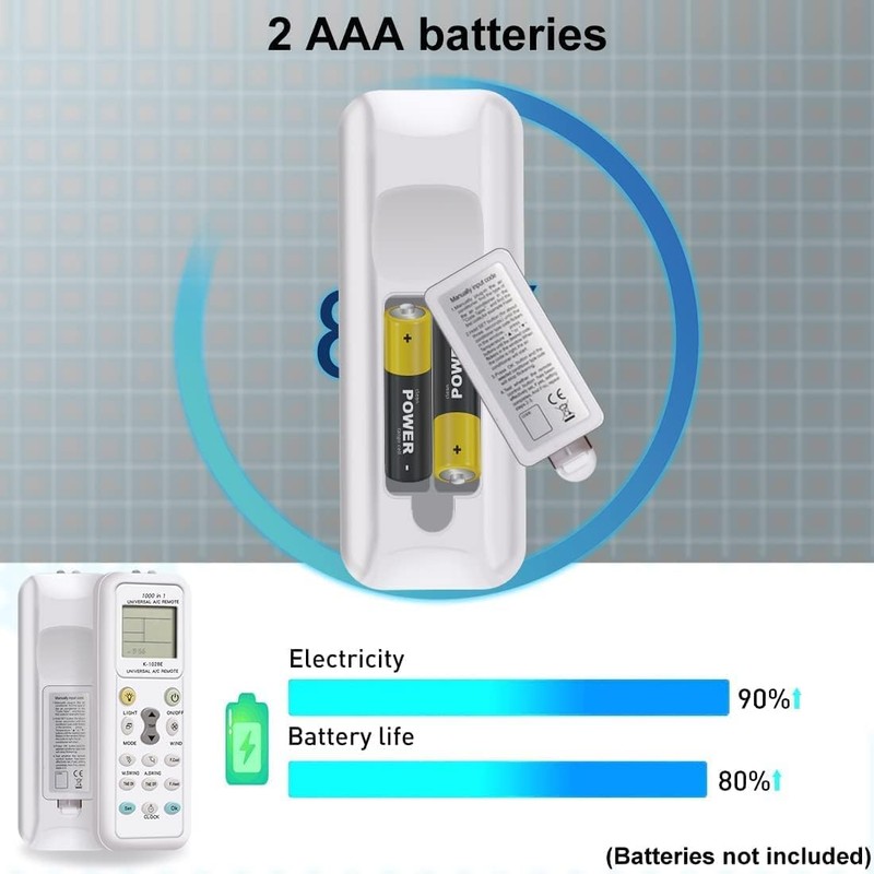 Newest Universal Air Conditioner Remote Control, 1000 in 1 A/C