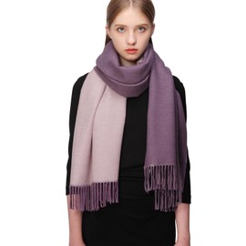 RIIQIICHY Ladies Purple Scarf Gifts for Women Winter Scarves Wraps Warm Pashmina Shawl Large Cashmere Scarf