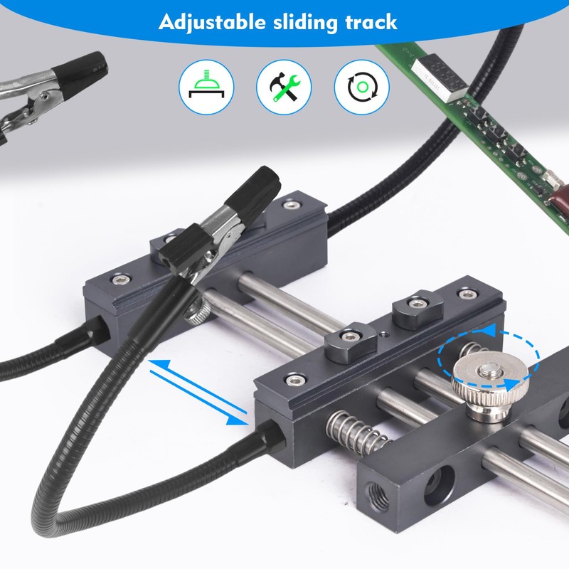 Helping Hands Soldering,HANDSKIT Soldering Helping Hands Stand Holder Adjustable PCB