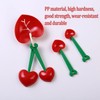 5 Pack Cherry Measuring Spoons Set, Love Heart-Shaped Measure Spoons