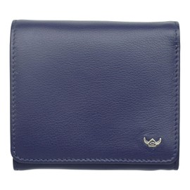Golden Head Madrid RFID Leather Wallet 10 cm, Blue, RFID