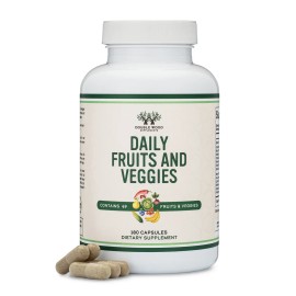 Double Wood Supplements Fruits and Veggies Supplement (Contain 49 Fruits and Veggies)